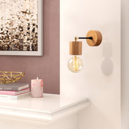 Opviq Xanthos - N-865 Lámpara de pared de madera natural